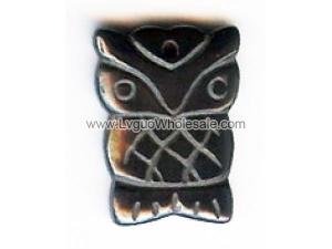 Hematite Charms Owl